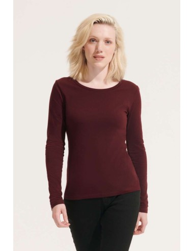 S-SO11425-SOL'S MAJESTIC - WOMEN'S ROUND COLLAR LONG SLEEVE T-SHIRT